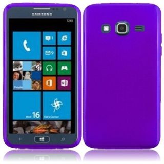 INSTEN Purple Frosted TPU Phone Case Cover for Samsung ATIV S Neo i800