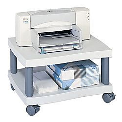Safco Wave Under Desk Printer Stand Light Gray
