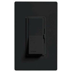 Lutron DV 603P BL Dimmer Switch, 600W 3 Way Incandescent Diva Light Dimmer   Black