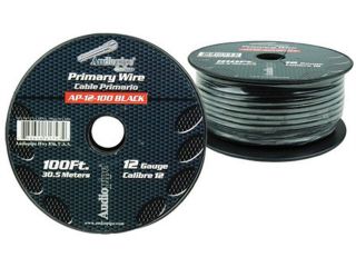 New Audiopipe Ap12100bk 12 Ga 100Ft Primary Wire Black 12 Gauge 100 Feet