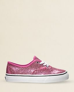 Vans Girls' Authentic Lace up Glitter Sneakers   Walker, Toddler