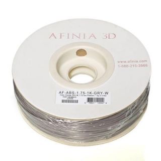 AFINIA Value Line 1.75 mm Grey to White Color Changing ABS Plastic 3D Printer Filament (1kg) AF ABS 1.75 1K GRY W