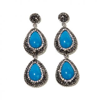 Real Collectibles by Adrienne® Simulated Turquoise and Pave' Crystal Hemati   7732701