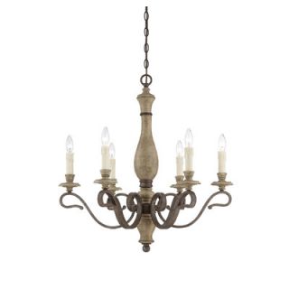 Mallory 6 Light Candle Chandelier by Savoy House