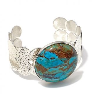Jay King Ceremonial Turquoise Sterling Silver Cuff Bracelet   8044343