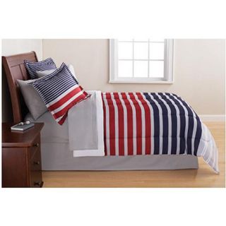 Maintays Complete Stripe Bedding Set Bed in a Bag