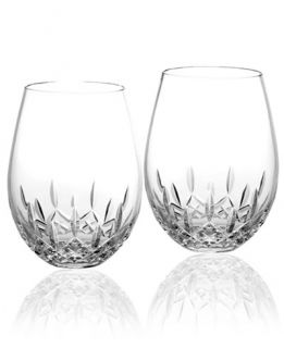 Waterford Stemware, Lismore Nouveau Stemless Deep Red Wine Glasses