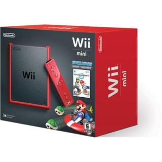 Nintendo Wii Mini Red with Mario Kart
