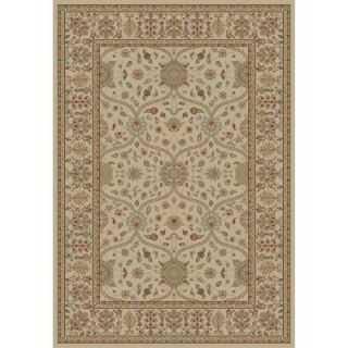 Concord Global Trading Jewel Voysey Ivory Tonel 2 ft. 7 in. x 4 ft. Accent Rug 49013