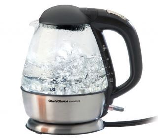 Chefs Choice Cordless Electric Glass Kettle —