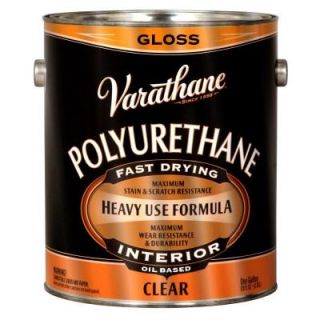 Varathane 1 gal. Clear Gloss 350 VOC Oil Based Interior Polyurethane (Case of 2) 9032