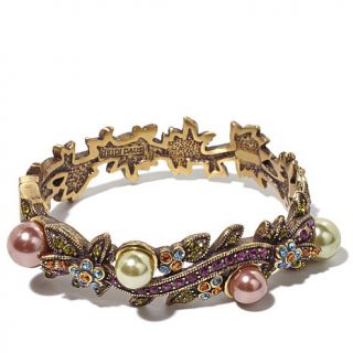Heidi Daus "Vine and Divine" Crystal Accented Bangle Bracelet   7789643