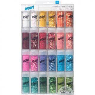 American Crafts WOW Extra Fine Glitter .88 oz. 24 pack   Iridescent   7700979