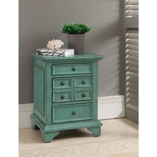Treasure Trove Accents Bayberry Blue Three Drawer Chest