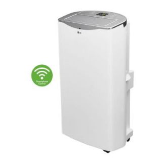 LG Electronics Smart 14,000 BTU Portable Air Conditioner and Dehumidifier Function w/ Wi Fi and Remote Control in White (81.6 pt./Day) LP1415WXRSM