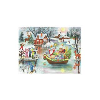 Sellmer Large Santa Boat Advent Calendar