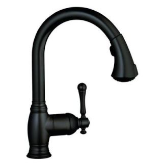 GROHE Bridgeford Single Handle Pull Out Sprayer Kitchen Faucet with WaterCare in Oil Rubbed Bronze 33870ZBE