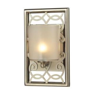 Titan Lighting Flintridge 1 Light Aged Silver Bath Light TN 31099