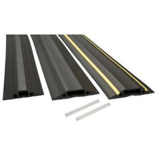 D Line Floor Cable Cover, Flexible PVC, Black, US/FC68B
