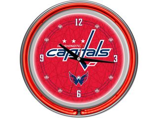 NHL Washington Capitals Neon Clock   14 inch Diameter