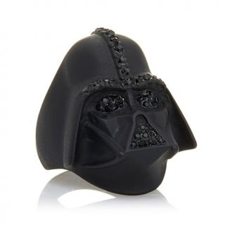 Star Wars "Darth Vader" Jet Color Crystal Matte Black Ring   7870338