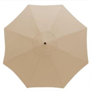 Hampton Bay 11 ft. Aluminum Patio Umbrella in Parchment 9111 01407100