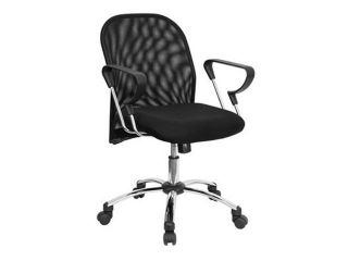 Flash Furniture Mid Back Black Mesh Office Chair with Chrome Base [BT 215 GG]