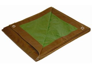 Foremost Tarp 11624 16' X 24' Brown & Green Tarp