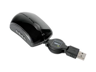 DigiPower IE MM PR Black 3 Buttons 1 x Wheel USB Wired Optical 800 dpi Mouse
