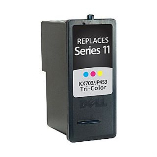 Remanufactured Tricolor Ink Cartridge, Dell Series 11 (SID RKX703DS), High Yield