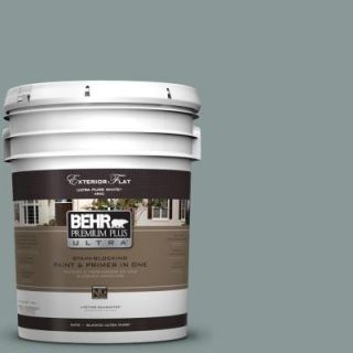 BEHR Premium Plus Ultra 5 gal. #N430 4 Rainy Afternoon Flat Exterior Paint 485405