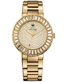 Juicy Couture Womens Grove Gold Tone Stainless Steel Bracelet Watch