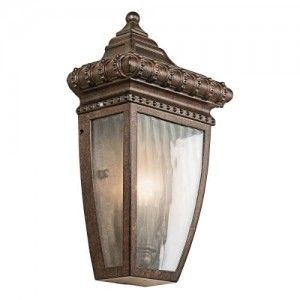 Kichler 49130BRZ Outdoor Light, Classic (Formal Traditional) Wall Lantern 1 Light Fixture   Bronze