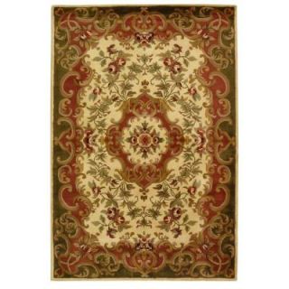 Safavieh Classic Ivory/Green 6 ft. x 9 ft. Area Rug CL234C 6