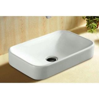 Caracalla Ceramica Rectangular Self Rimming Bathroom Sink