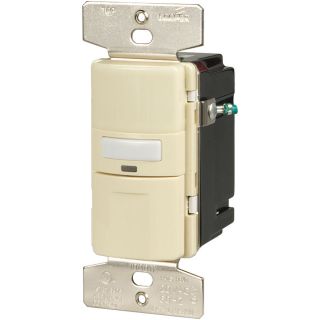 Eaton 1 Switch 1000 Watt 3 Way Single Pole Light Almond Indoor Push Vacancy Sensor