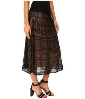 M Missoni Fancy Ribbon Knit Knee Length Skirt