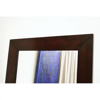 Doniea Dark Brown Wood Frame Modern Full Length Floor Mirror