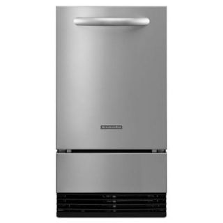 KitchenAid Architect Series II 18 in. 50 lb. Freestanding or Built In Icemaker in Stainless Steel KUIC18NNZS