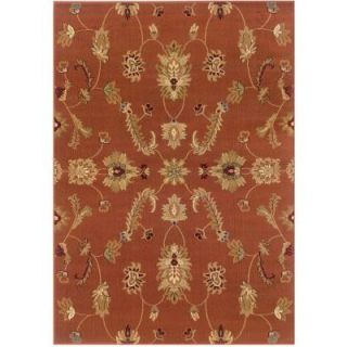 LR Resources Transitional Rust Rug Runner 1 ft. 10 in. x 7 ft. 1 in. Plush Indoor Area Rug ADANA80715RUS1A71