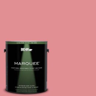 BEHR MARQUEE 1 gal. #140D 4 Fresh Pink Semi Gloss Enamel Exterior Paint 545401