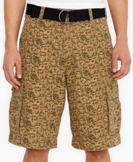 Levis Leaf Camo Mineral Red Snap Cargo Shorts