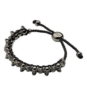 LINKS OF LONDON   Skull sterling silver friendship bracelet