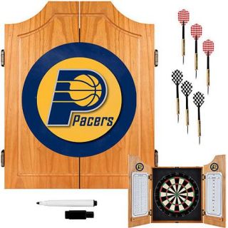 Indiana Pacers NBA Wood Dart Cabinet Set