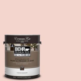 BEHR Premium Plus Ultra 1 gal. #M170 1 Pink Elephant Flat Exterior Paint 485001