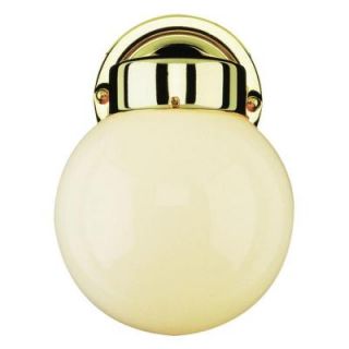 Bel Air Lighting 1 Light Outdoor Polished Brass Wall Lantern CLI WUP6179188