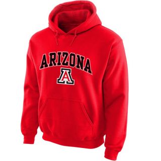 New Agenda Arizona Wildcats Red Midsize Arch Over Logo Hoodie