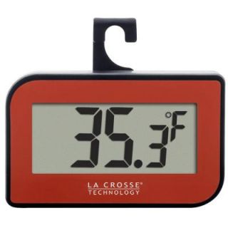 La Crosse Technology Small Red Digital Thermometer with Hook 314 152 R