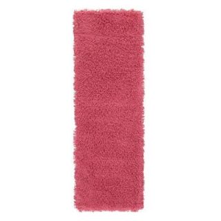 Home Decorators Collection Ultimate Shag Hot Pink 2 ft. 6 in. x 8 ft. Rug Runner 7575450240