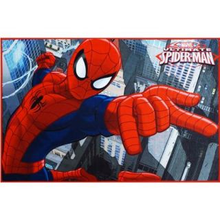 Marvel Spiderman Heat Transfer Rug, Multi Color, 3'10" x 2'6"